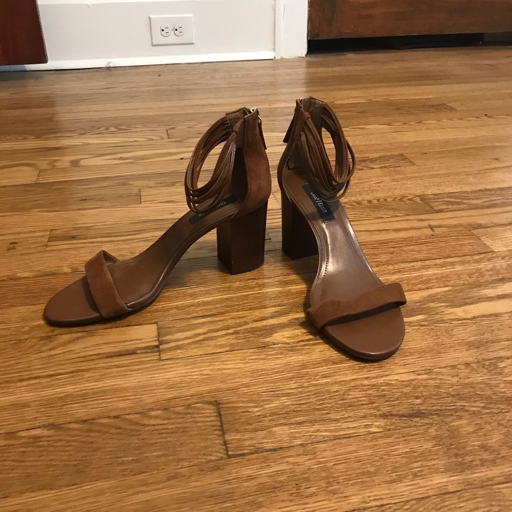 White House Black Market Suede Strappy Sandal